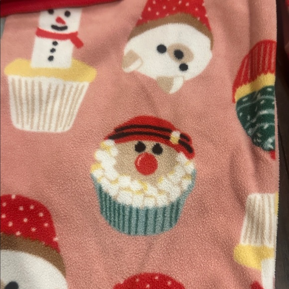 Baking Spirits Bright fleece holiday pajamas Carter's girls 7 Christmas pjs - Picture 4 of 8
